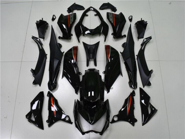Best 2013-2016 Black Kawasaki Z800 Motorcycle Fairings Kits