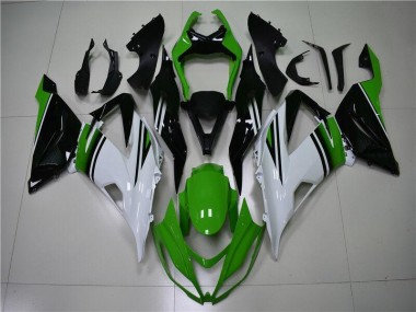 Best 2013-2018 Green White Black Kawasaki ZX6R Motor Fairings