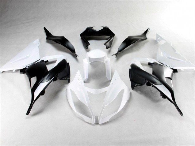 Best 2013-2018 White Black Kawasaki ZX6R Motorbike Fairings Best 2013-2018 White Black Kawasaki ZX6R Motorbike Fairings