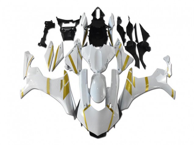 Best 2015-2019 White Gold Yamaha YZF R1 Motorbike Fairing Kits Best 2015-2019 White Gold Yamaha YZF R1 Motorbike Fairing Kits