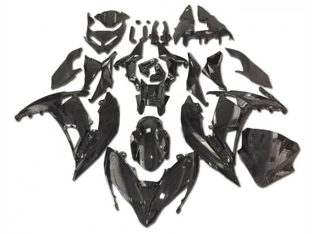 Best 2017-2019 Glossy Black Kawasaki EX650 Bike Fairing Kit Best 2017-2019 Glossy Black Kawasaki EX650 Bike Fairing Kit