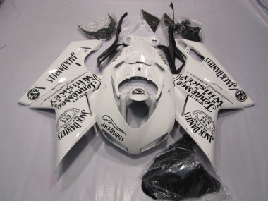 Best 2007-2014 White Jack Daniels Ducati 1098 Motor Fairings