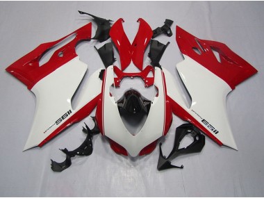 Best 2011-2014 White Red Ducati 1199 Bike Fairings