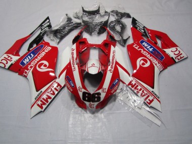 Best 2011-2014 Red FIAMM FICC Ducati 1199 Motorbike Fairing