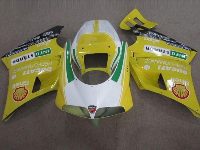 Best 1993-2005 Yellow Shell Info Strrda Ducati 748 Motorbike Fairing