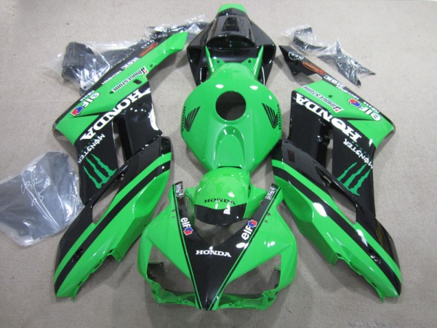 Best 2004-2005 Black Green Monster Honda CBR1000RR Motorcycle Fairings Best 2004-2005 Black Green Monster Honda CBR1000RR Motorcycle Fairings