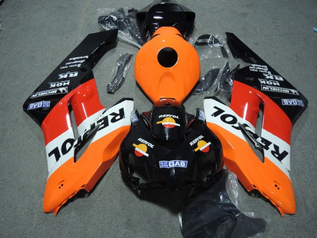 Best 2004-2005 Black Orange Repsol Honda CBR1000RR Motor Bike Fairings