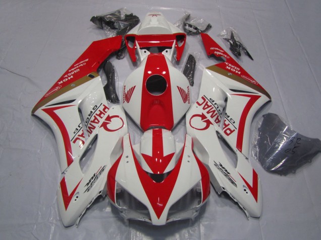 Best 2004-2005 White Red PRAMAC Honda CBR1000RR Motorcycle Bodywork
