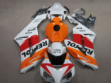 Best 2004-2005 White Orange Repsol Honda CBR1000RR Moto Fairings