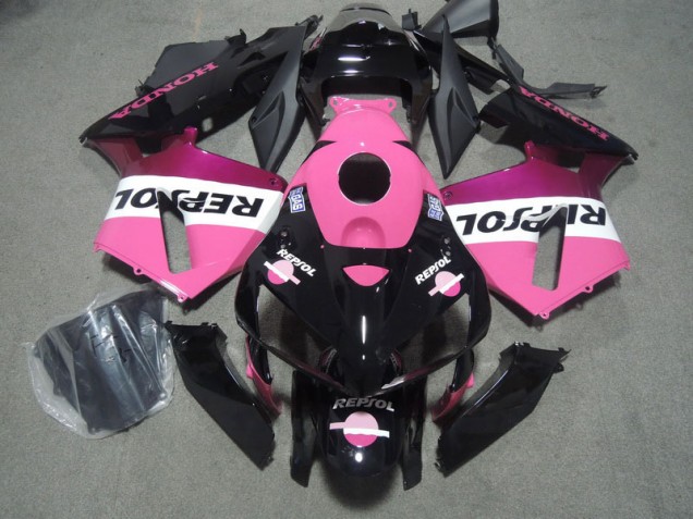 Best 2004-2005 Black Pink Repsol Honda CBR1000RR Motorcycle Bodywork Best 2004-2005 Black Pink Repsol Honda CBR1000RR Motorcycle Bodywork