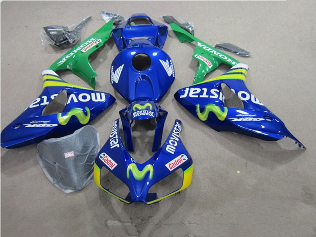 Best 2006-2007 Blue Movistar Castrol Honda CBR1000RR Motorbike Fairings