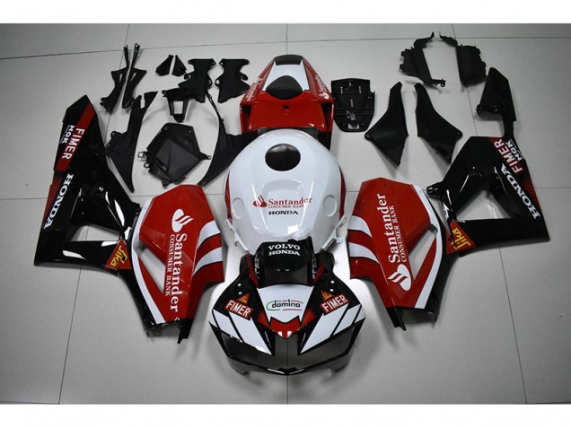 Best 2012-2016 Black White Red Santander Honda CBR1000RR Moto Fairings