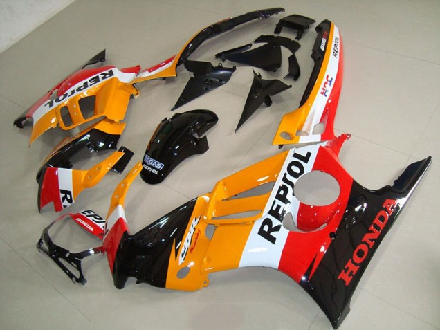 Best 1995-1998 Orange Black Repsol Honda CBR600 F3 Motorbike Fairings Best 1995-1998 Orange Black Repsol Honda CBR600 F3 Motorbike Fairings
