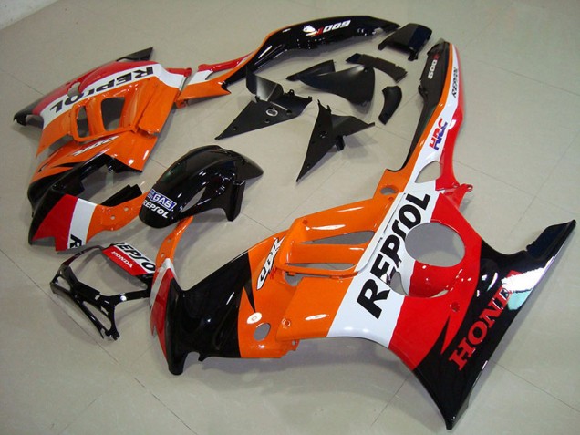 Best 1995-1998 Black Orange Repsol Honda CBR600 F3 Replacement Fairings Best 1995-1998 Black Orange Repsol Honda CBR600 F3 Replacement Fairings