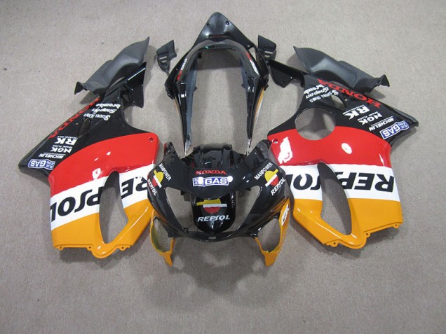 Best 1999-2000 Red Black Repsol Honda CBR600 F4 Moto Fairings Best 1999-2000 Red Black Repsol Honda CBR600 F4 Moto Fairings