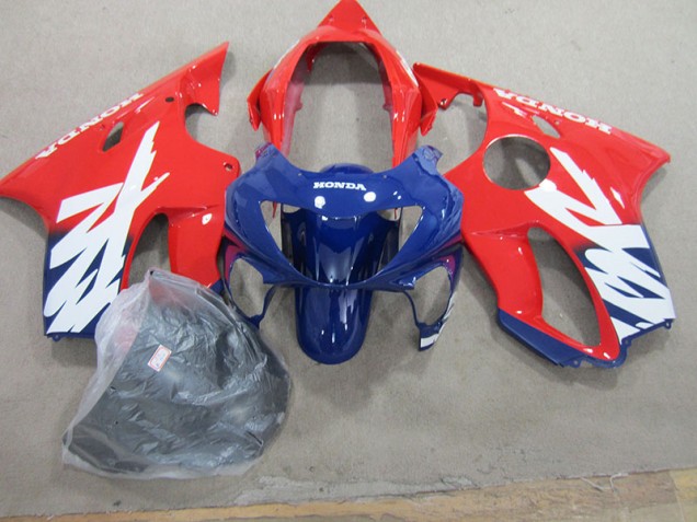 Best 1999-2000 Blue Red Honda CBR600 F4 Motorcycle Fairings Kits