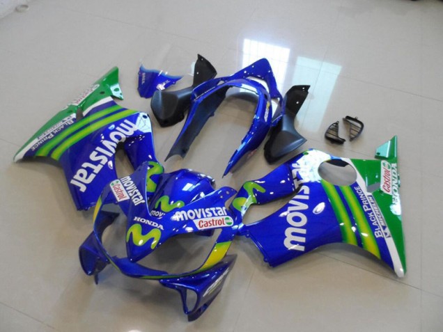 Best 2004-2007 Blue Movistar Castrol Honda CBR600 F4i Bike Fairings Best 2004-2007 Blue Movistar Castrol Honda CBR600 F4i Bike Fairings