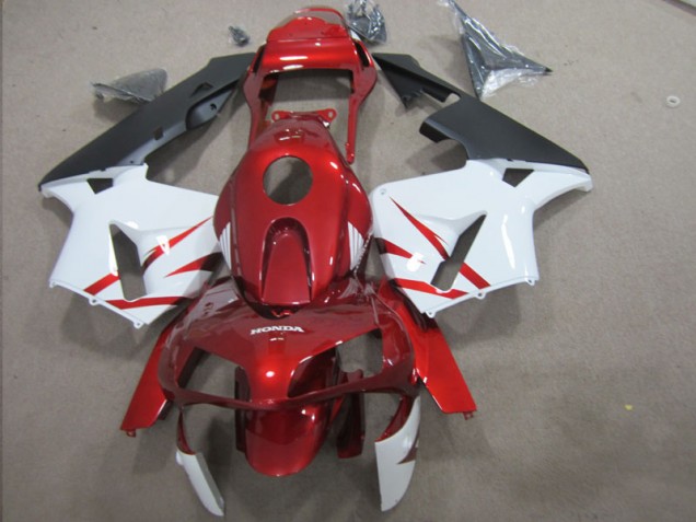 Best 2003-2004 Red White Honda CBR600RR Motorcycle Fairing Kit Best 2003-2004 Red White Honda CBR600RR Motorcycle Fairing Kit