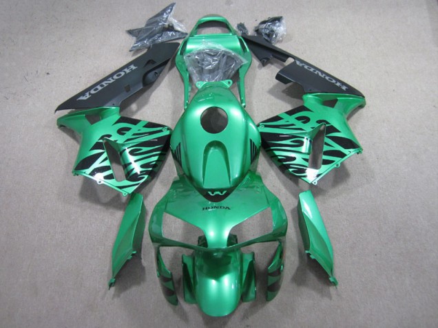 Best 2003-2004 Green Black Honda CBR600RR Motor Bike Fairings Best 2003-2004 Green Black Honda CBR600RR Motor Bike Fairings