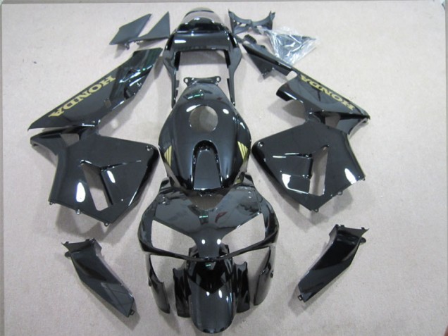 Best 2003-2004 Black Gold Decal Honda CBR600RR Replacement Motorcycle Fairings Best 2003-2004 Black Gold Decal Honda CBR600RR Replacement Motorcycle Fairings