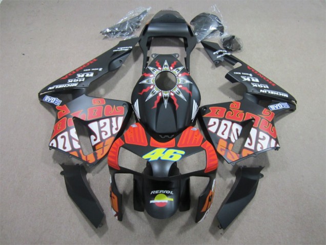 Best 2003-2004 Black Red Repsol 46 Honda CBR600RR Motorcycle Bodywork Best 2003-2004 Black Red Repsol 46 Honda CBR600RR Motorcycle Bodywork