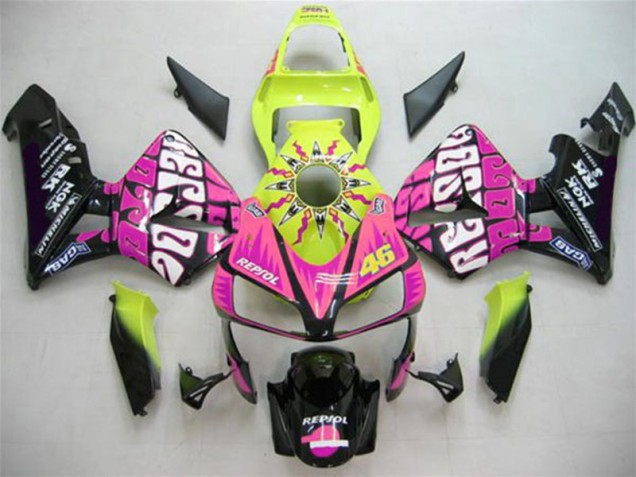 Best 2003-2004 Valentino Rossi Honda CBR600RR Motorbike Fairing Kits Best 2003-2004 Valentino Rossi Honda CBR600RR Motorbike Fairing Kits