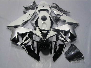 Best 2005-2006 Black White Honda CBR600RR Motorcycle Fairings