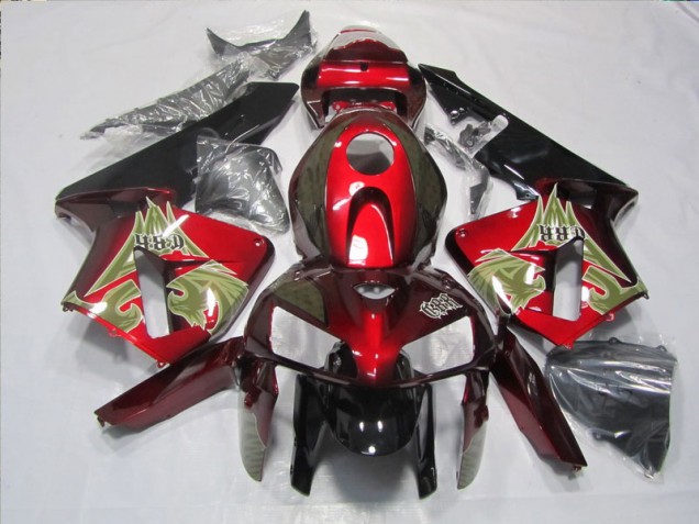 Best 2005-2006 Black Red Honda CBR600RR Motorbike Fairings Best 2005-2006 Black Red Honda CBR600RR Motorbike Fairings