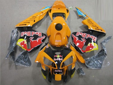 Best 2005-2006 Orange Black Red Bull Honda CBR600RR Motorbike Fairing