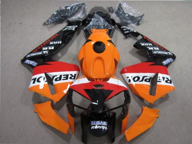 Best 2005-2006 Orange Red Black Repsol Honda CBR600RR Motorbike Fairing Kits
