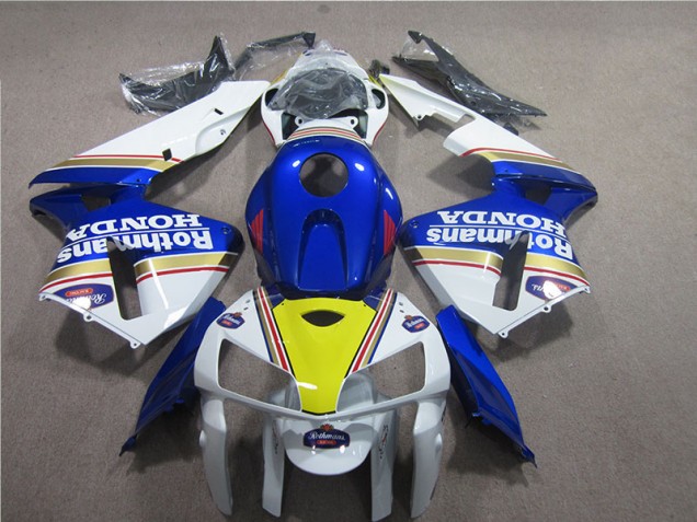 Best 2005-2006 Blue White Rothmans Honda CBR600RR Moto Fairings Best 2005-2006 Blue White Rothmans Honda CBR600RR Moto Fairings