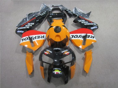 Best 2005-2006 Orange Black Repsol Honda CBR600RR Motorcyle Fairings