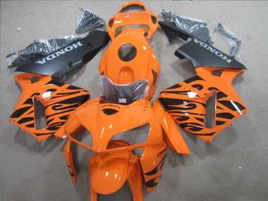 Best 2005-2006 Orange Black Honda CBR600RR Motorbike Fairings
