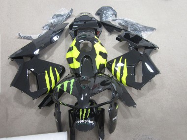 Best 2005-2006 Black Green Monster Honda CBR600RR Motor Bike Fairings