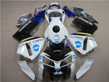 Best 2005-2006 White Blue Konica Minolta Honda CBR600RR Motorcycle Replacement Fairings