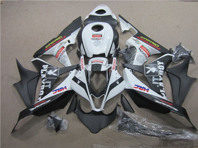 Best 2007-2008 Black White HRC Honda CBR600RR Motorcycle Fairing Kits Best 2007-2008 Black White HRC Honda CBR600RR Motorcycle Fairing Kits