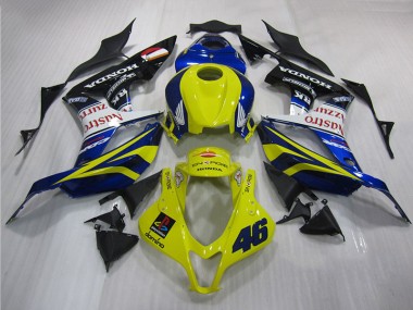 Best 2007-2008 Yellow Blue 46 Honda CBR600RR Motorbike Fairing