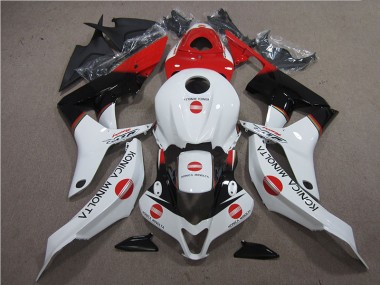 Best 2007-2008 Red White Black Konica Minolta Honda CBR600RR Motor Bike Fairings