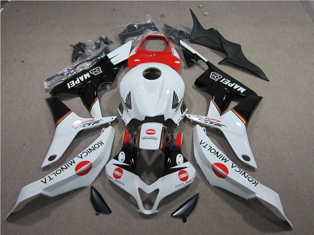 Best 2007-2008 Red White Black Konica Minolta MAPEI Honda CBR600RR Motorcycle Bodywork Best 2007-2008 Red White Black Konica Minolta MAPEI Honda CBR600RR Motorcycle Bodywork