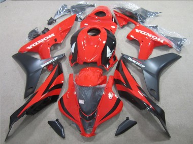 Best 2007-2008 Black Red Honda CBR600RR Motorbike Fairings