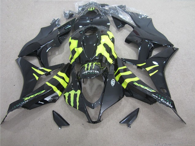 Best 2007-2008 Black Green Monster Honda CBR600RR Motorcycle Fairing Kit Best 2007-2008 Black Green Monster Honda CBR600RR Motorcycle Fairing Kit