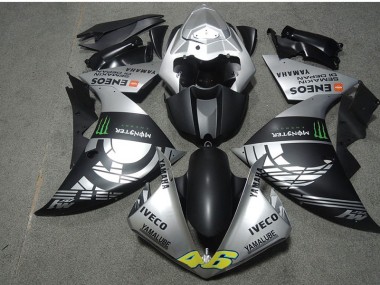 Best 2007-2008 Black Silver Monster IVECO 46 Honda CBR600RR Motorcyle Fairings