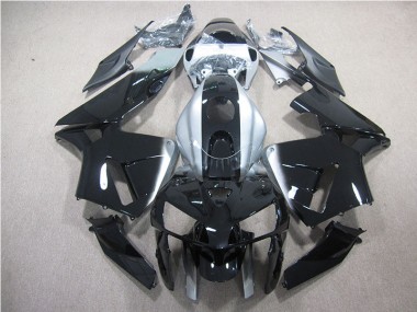 Best 2007-2008 Black Silver Honda CBR600RR Motor Fairings
