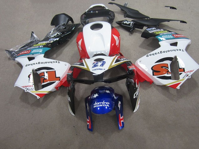 Best 2007-2008 White Red Blue Honda CBR600RR Motorcycle Fairings Kit Best 2007-2008 White Red Blue Honda CBR600RR Motorcycle Fairings Kit