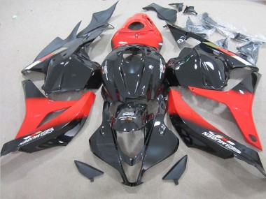 Best 2009-2012 Black Red Honda CBR600RR Bike Fairing