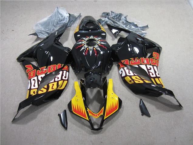 Best 2009-2012 Black Yellow Honda CBR600RR Replacement Motorcycle Fairings Best 2009-2012 Black Yellow Honda CBR600RR Replacement Motorcycle Fairings