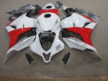 Best 2009-2012 White Red Honda CBR600RR Motorcycle Fairing Kits