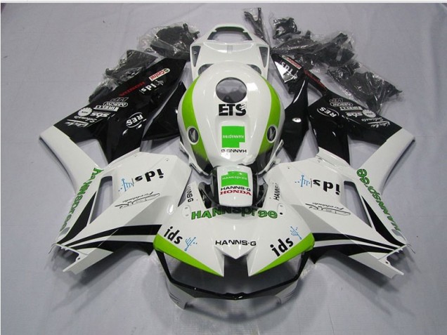 Best 2013-2021 White Green Hannspree ETS Honda CBR600RR Motorcycle Replacement Fairings Best 2013-2021 White Green Hannspree ETS Honda CBR600RR Motorcycle Replacement Fairings