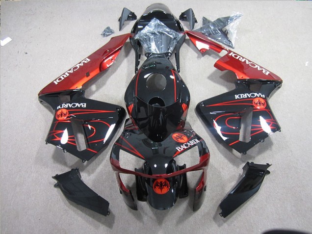 Best 2003-2005 Black Red Racardi Kawasaki ZX10R Bike Fairing Best 2003-2005 Black Red Racardi Kawasaki ZX10R Bike Fairing