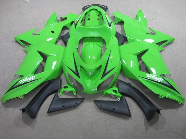 Best 2006-2007 Green White Ninja Kawasaki ZX10R Motorcyle Fairings Best 2006-2007 Green White Ninja Kawasaki ZX10R Motorcyle Fairings
